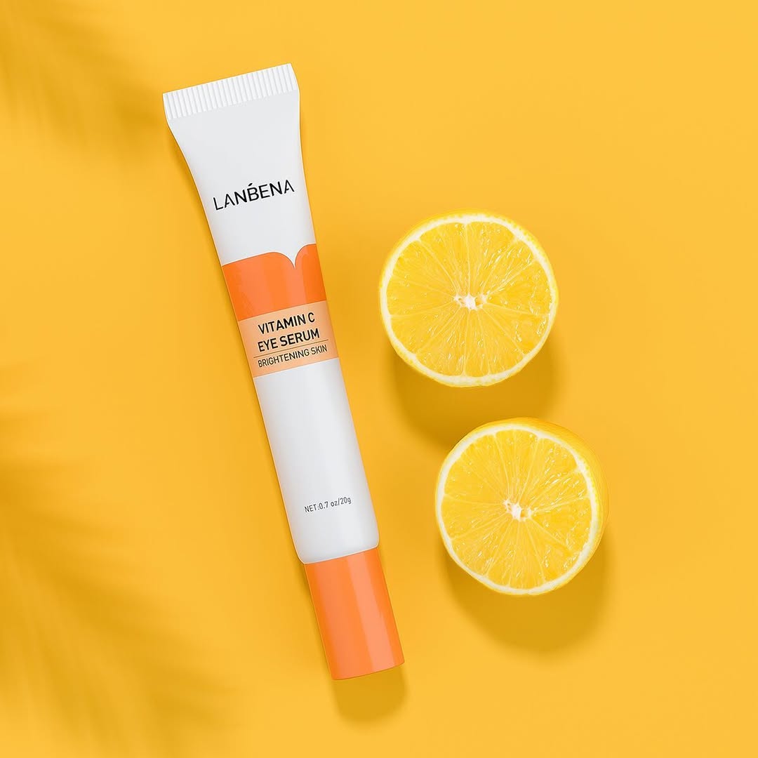 Tratamento revitalizante para a área dos olhos com Vitamina C.