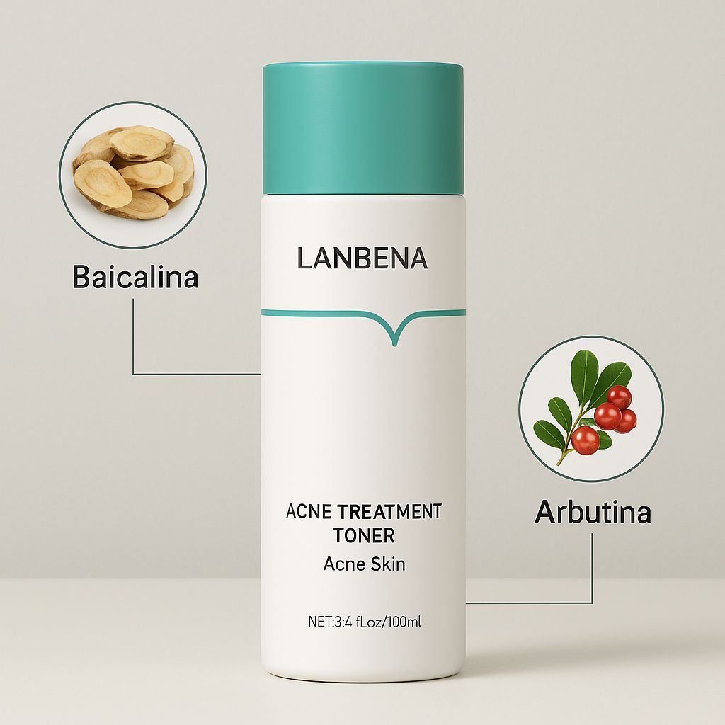 Fórmula com oligopeptídeos e extratos calmantes para acne.