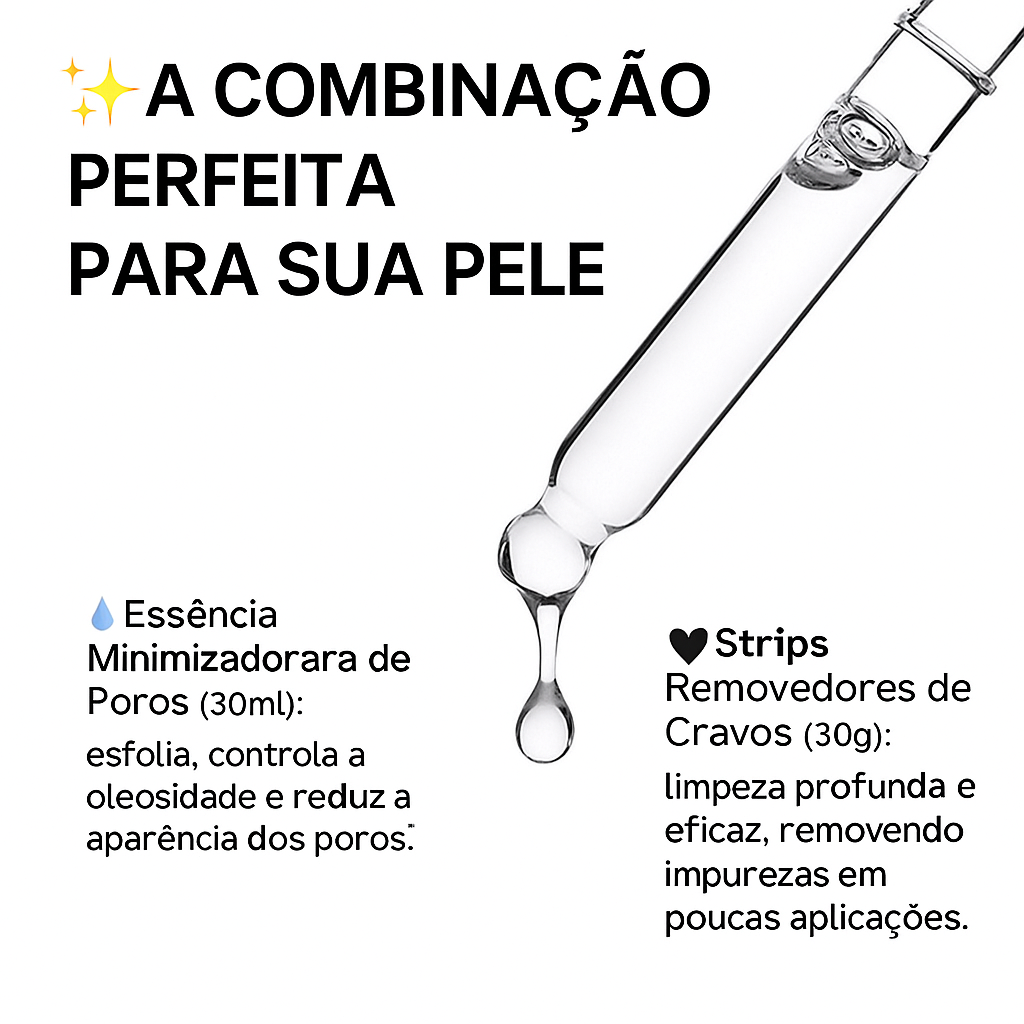 Tratamento diário para poros refinados