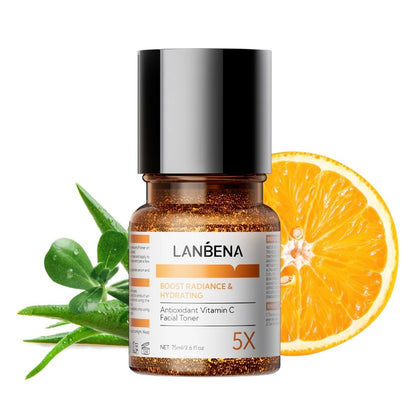 Tratamento facial com ação clareadora e hidratante.