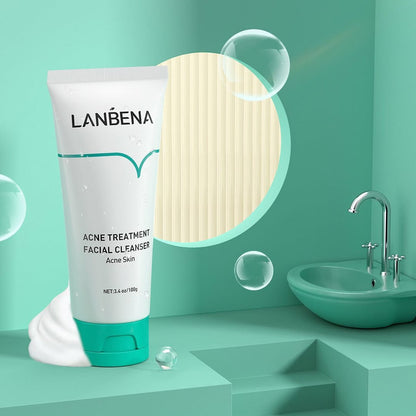 Imagem do Tônico Facial Lanbena com ácido salicílico 2% para pele oleosa e acneica